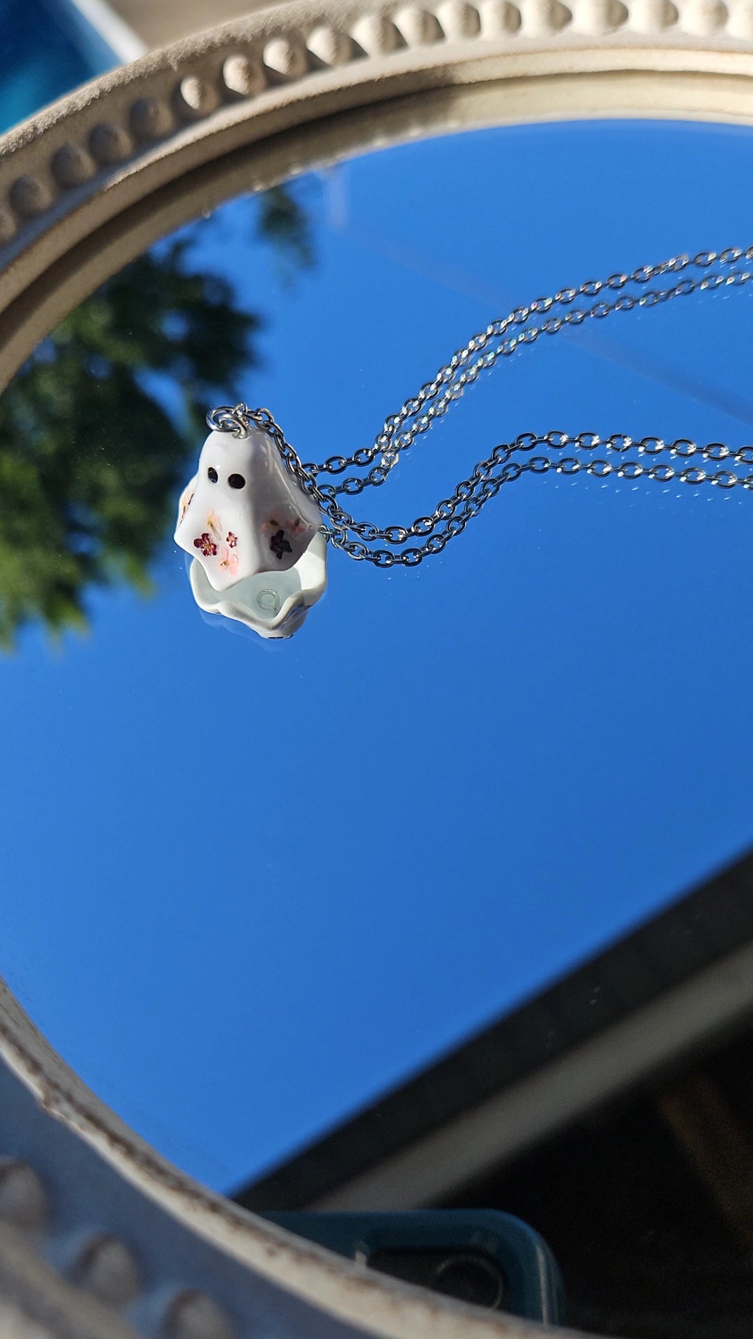 Floral Ghost- Silver