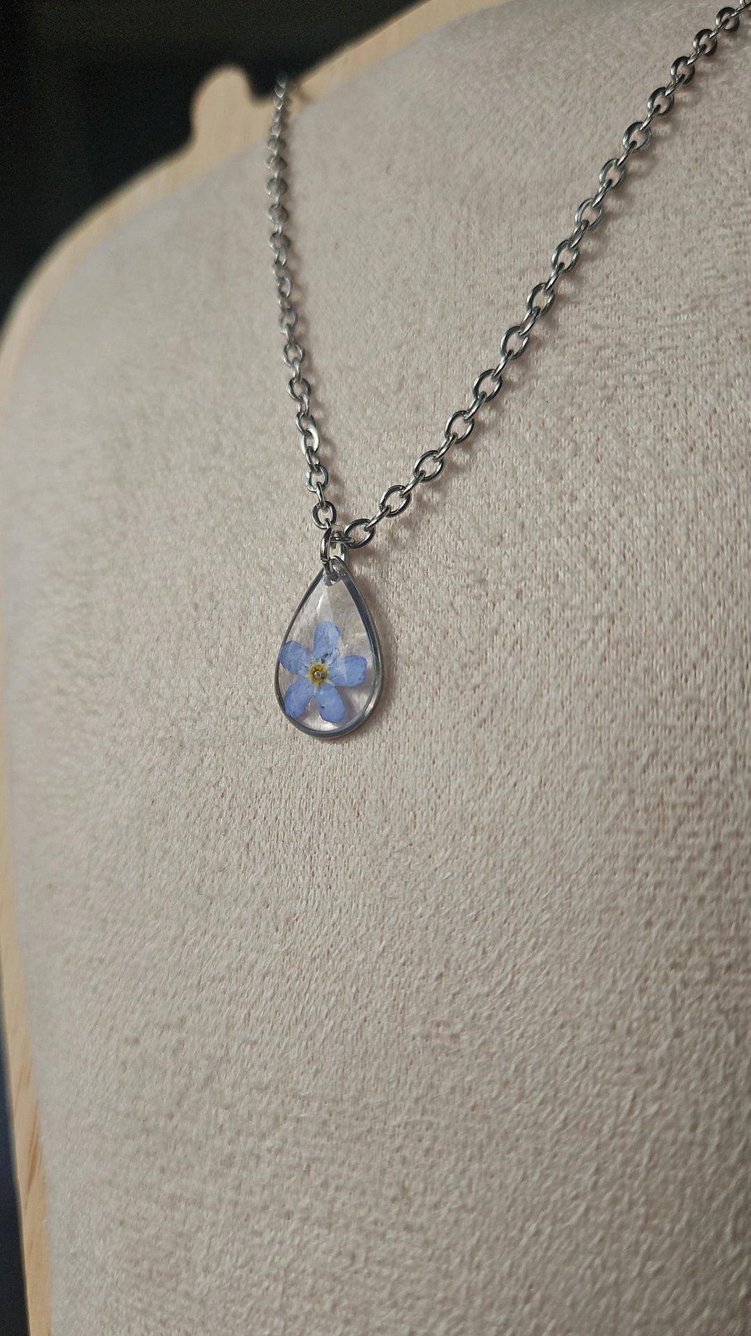 Forget-me-not Silver Necklace