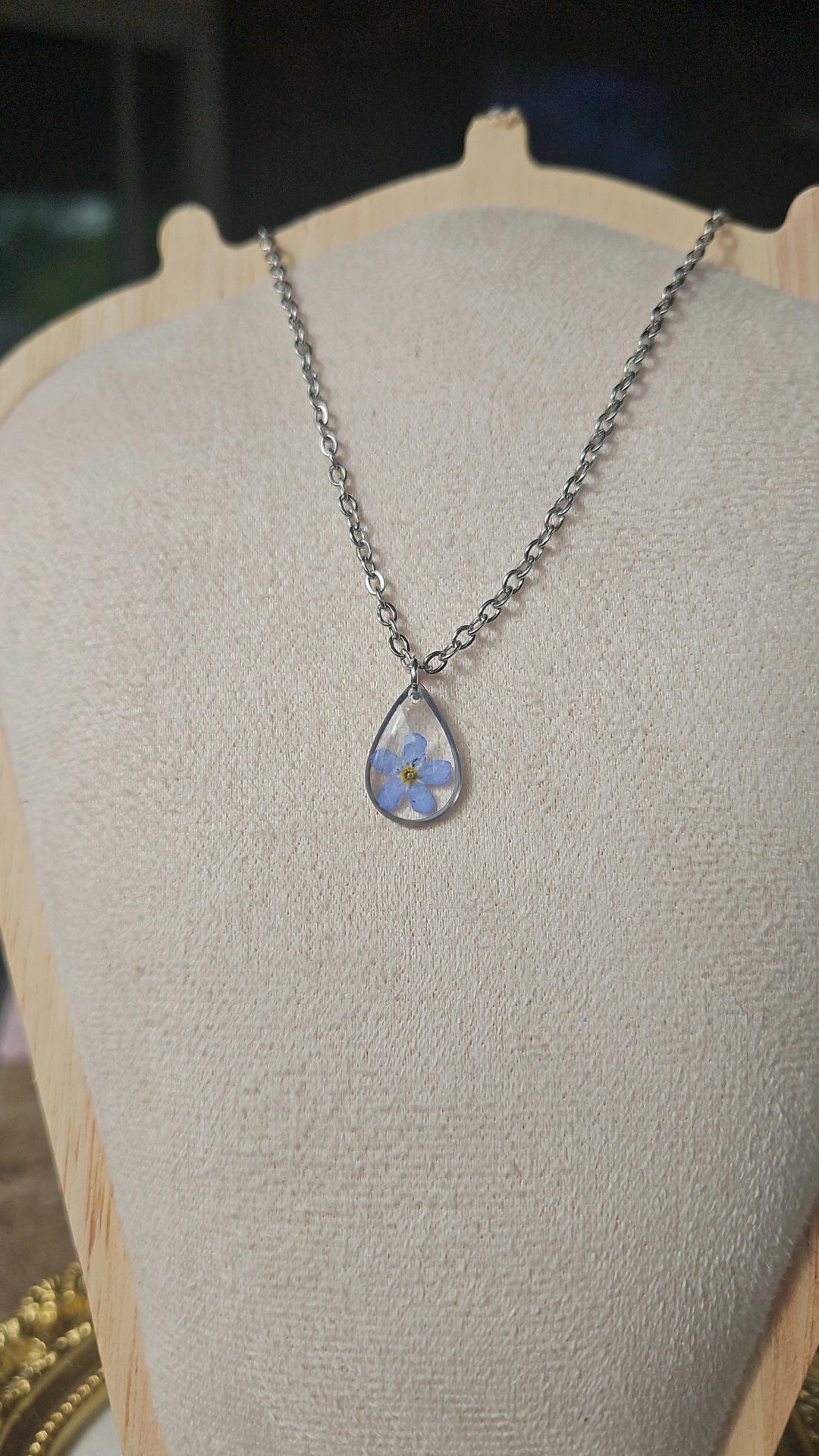 Forget-me-not Silver Necklace