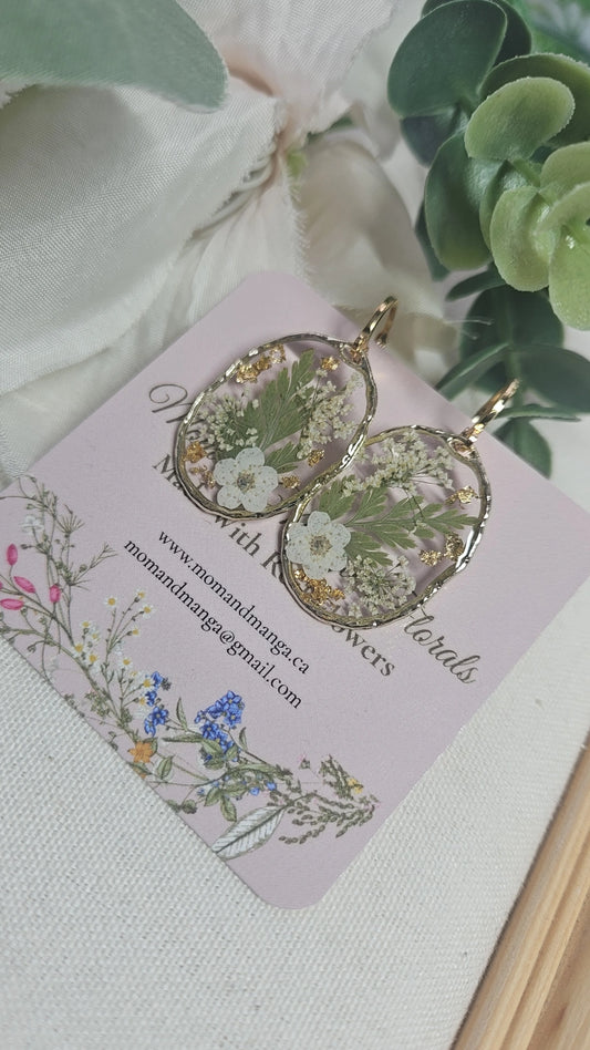 Hammered Brass Gold & Greenery