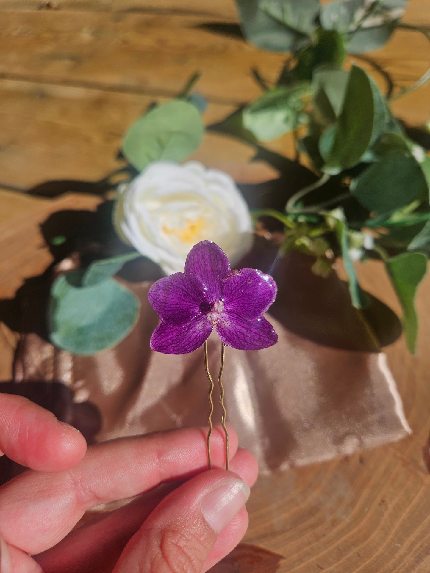 Hair Pin- Orchid