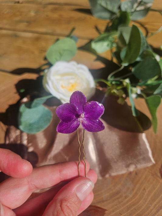Hair Pin- Orchid