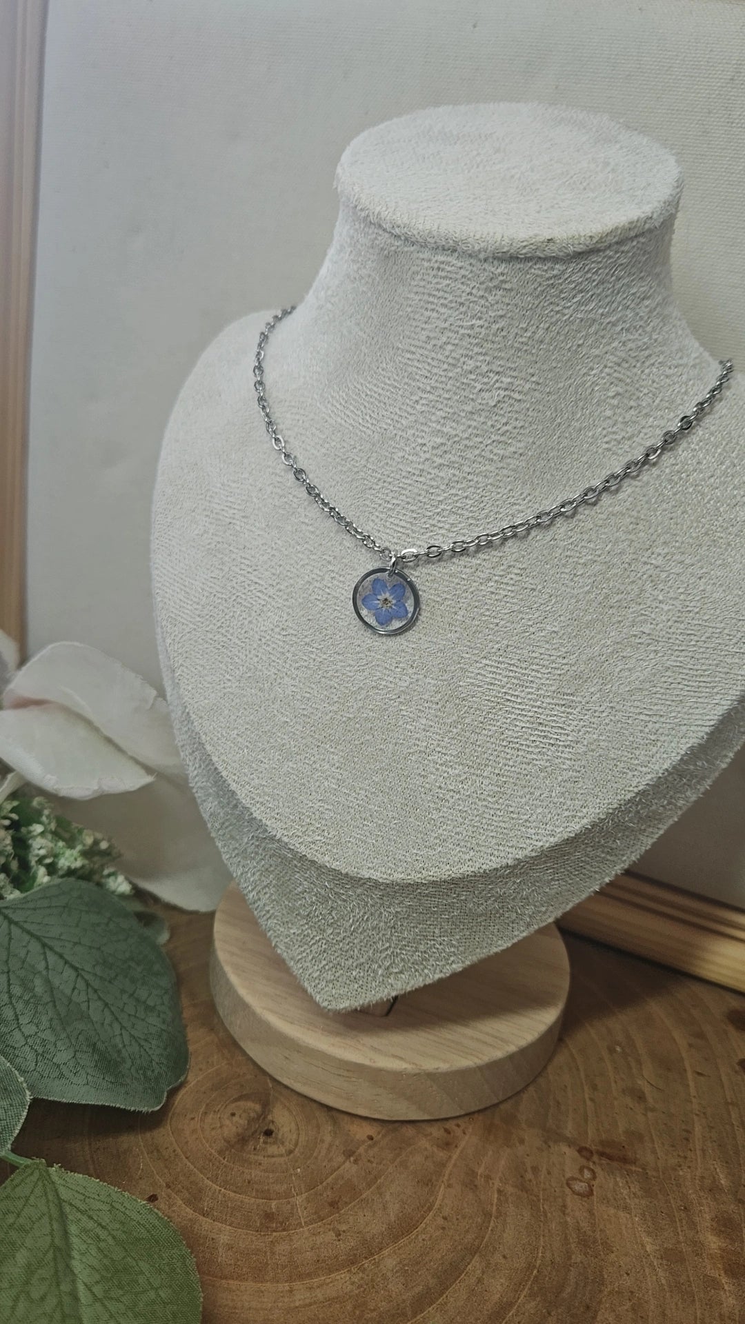 Silver- Forget Me Not Necklace