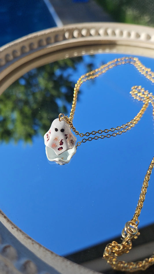 Floral Ghost- Gold