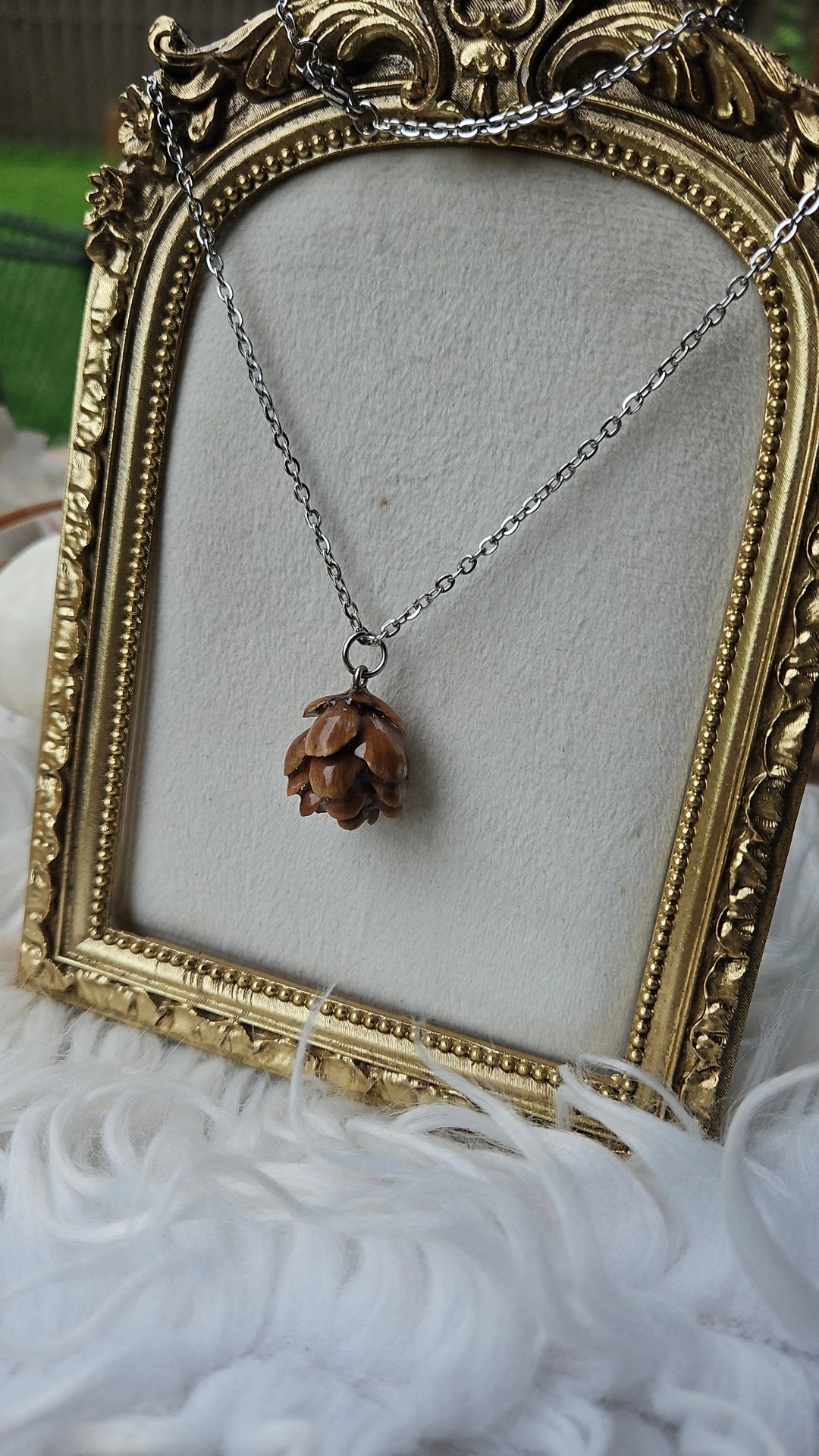 Pinecone- Stainless Steel