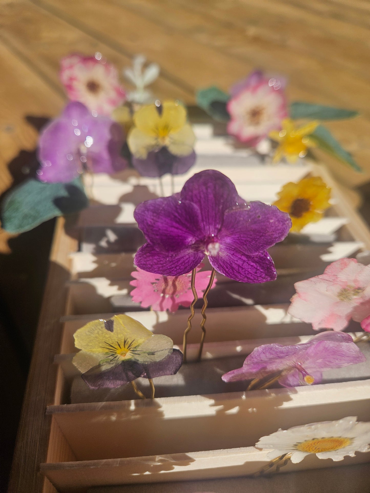 Hair Pin- Orchid