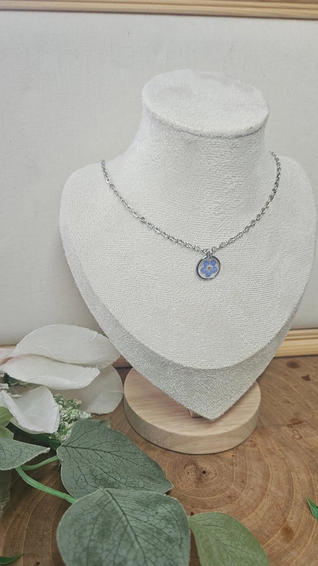Silver- Forget Me Not Necklace