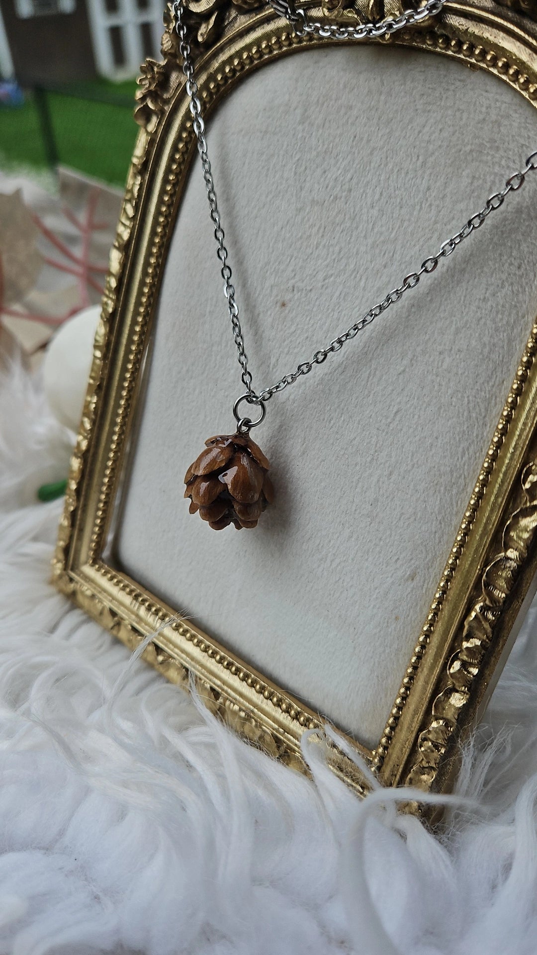 Pinecone- Stainless Steel