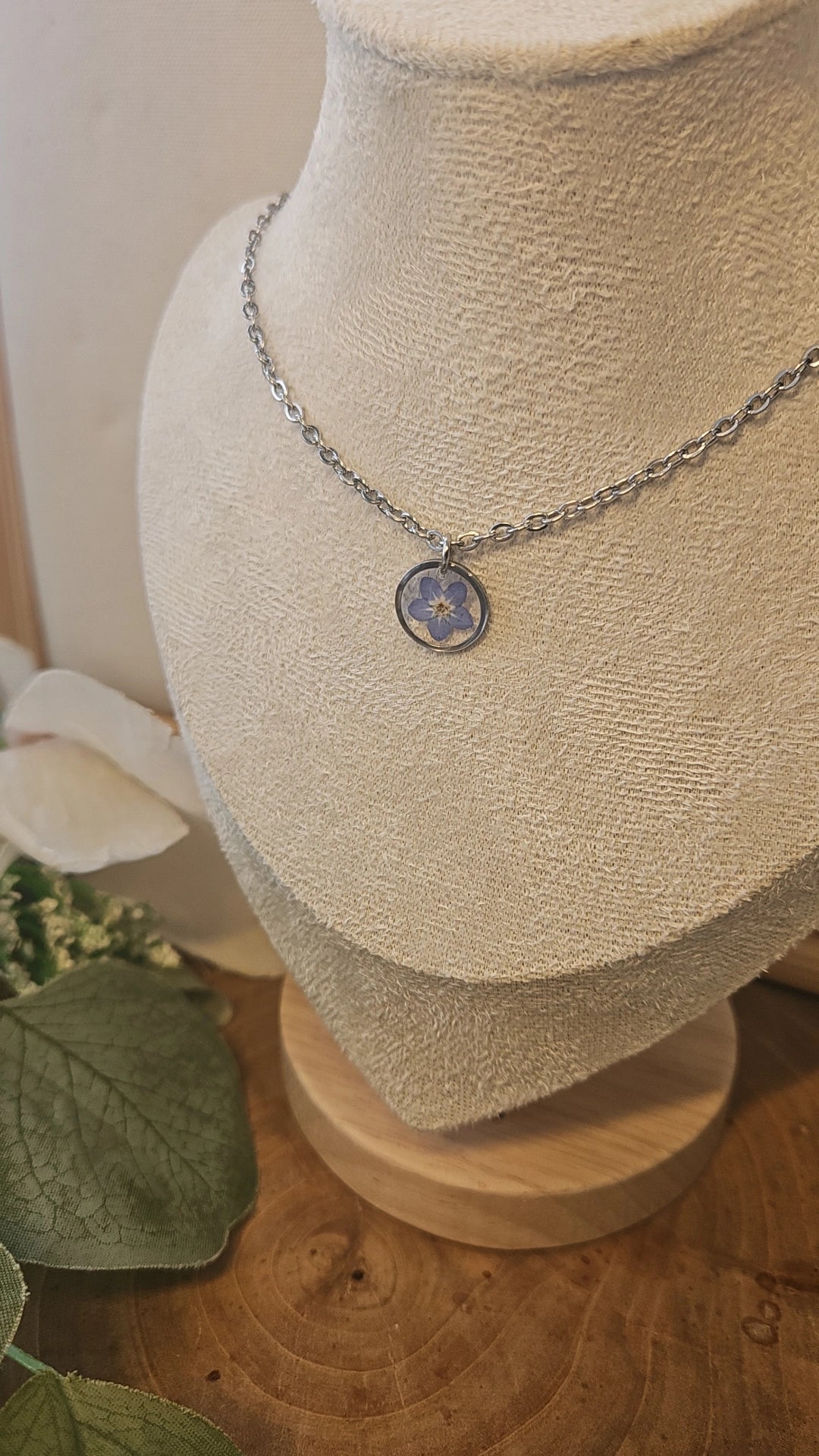 Silver- Forget Me Not Necklace