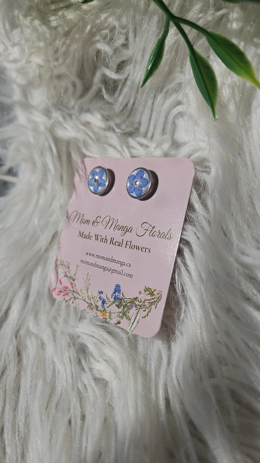 Forget-me-not Silver Stud