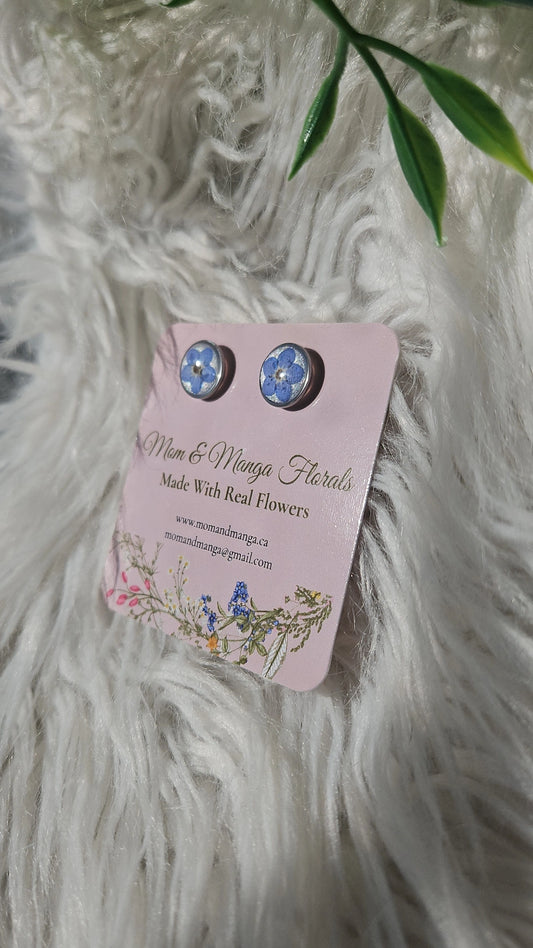 Forget-me-not Silver Stud