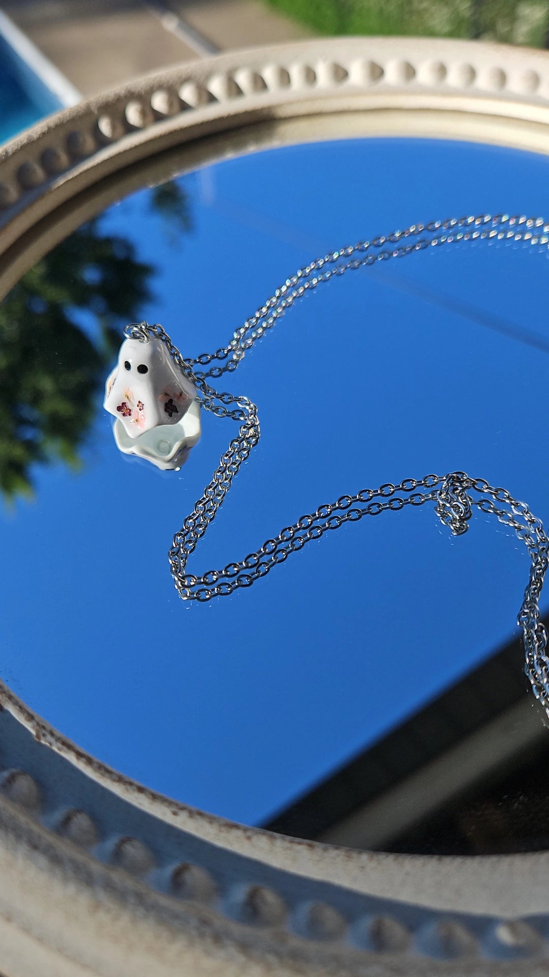 Floral Ghost- Silver
