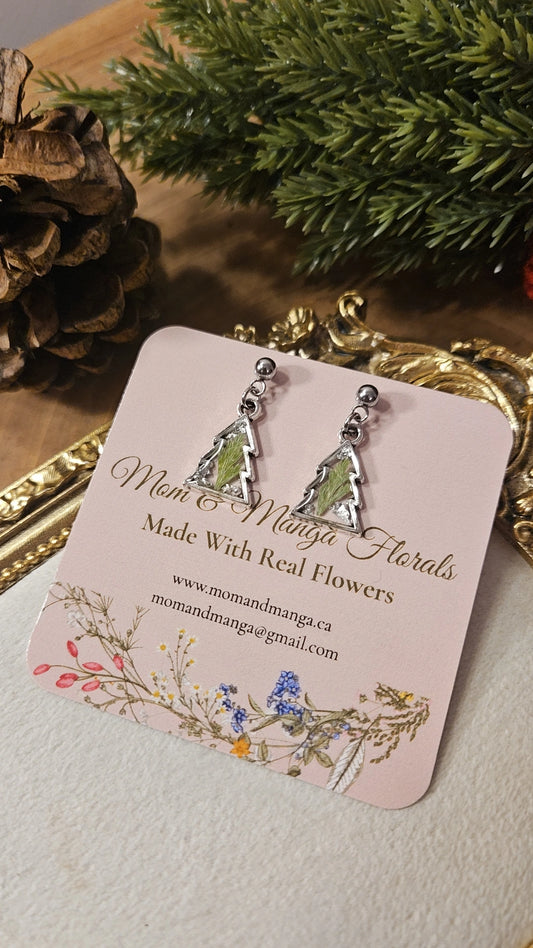 Christmas Tree- Silver Stud