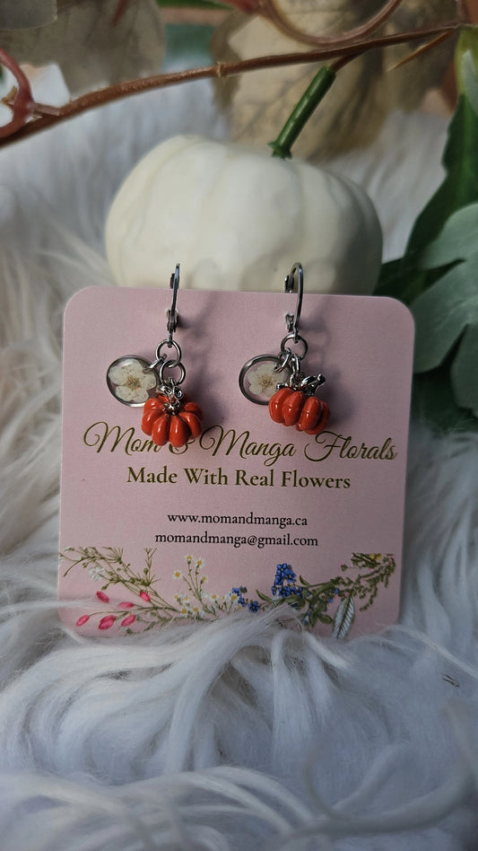 Pumpkins- Orange & Silver