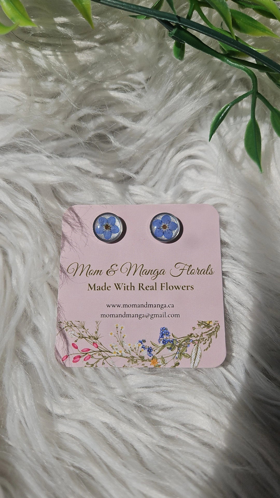 Forget-me-not Silver Stud