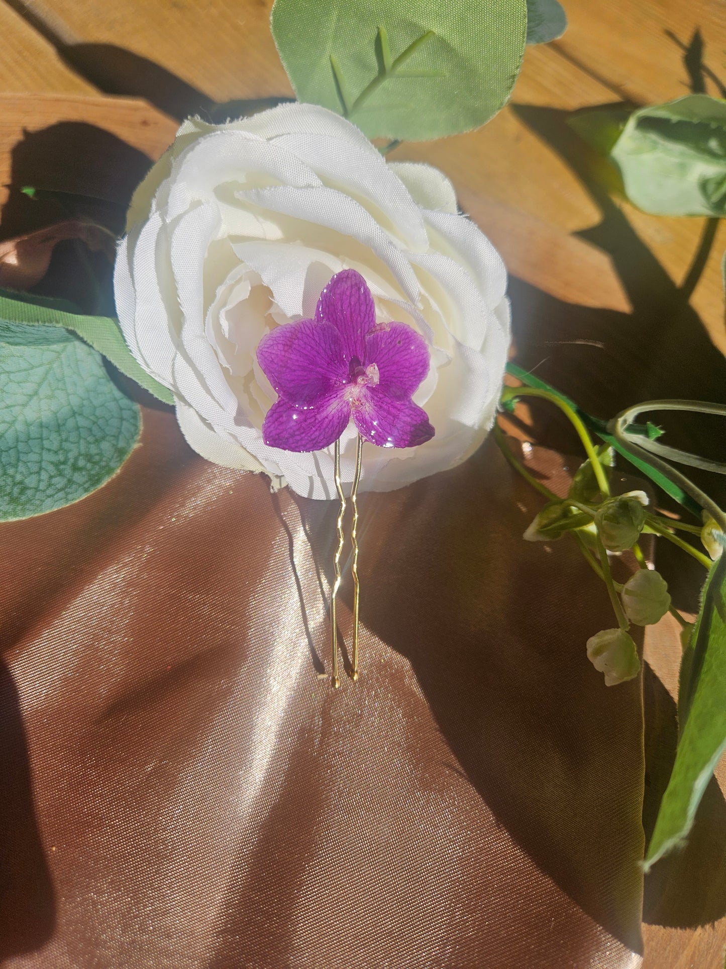 Hair Pin- Orchid