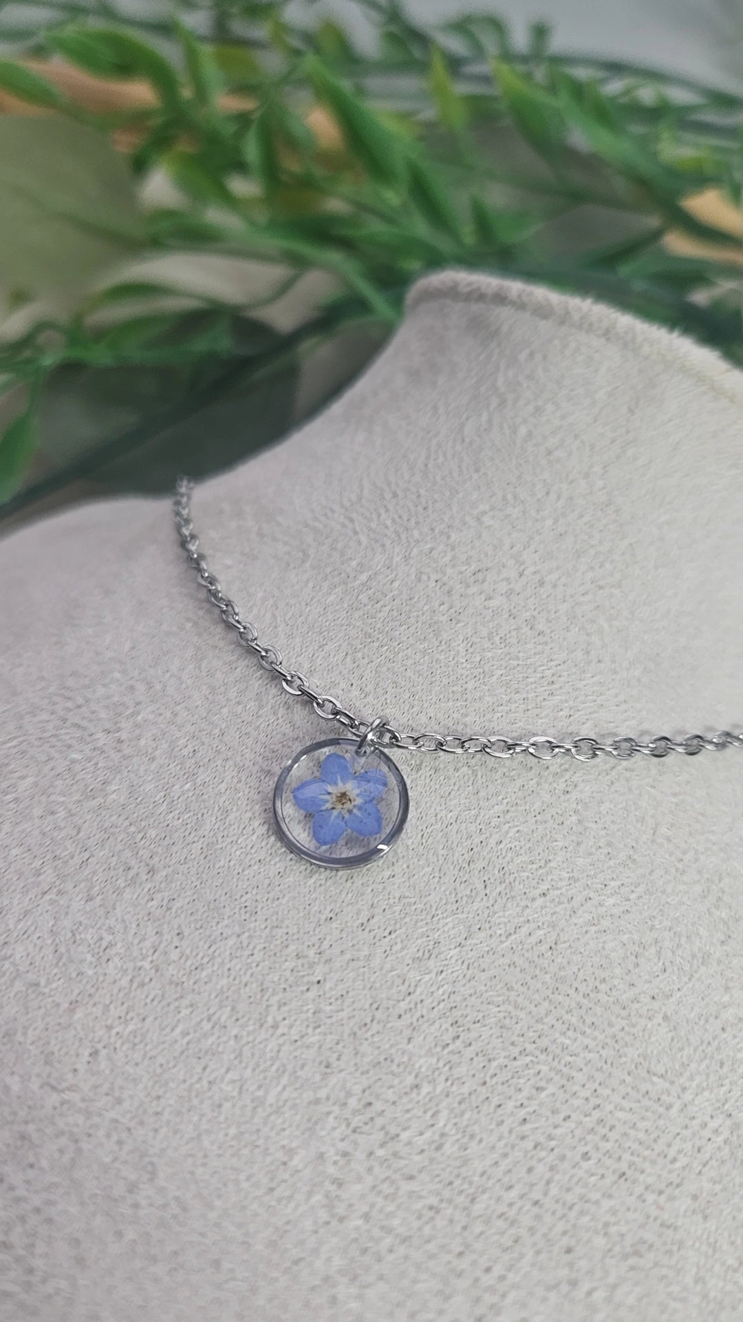 Silver- Forget Me Not Necklace