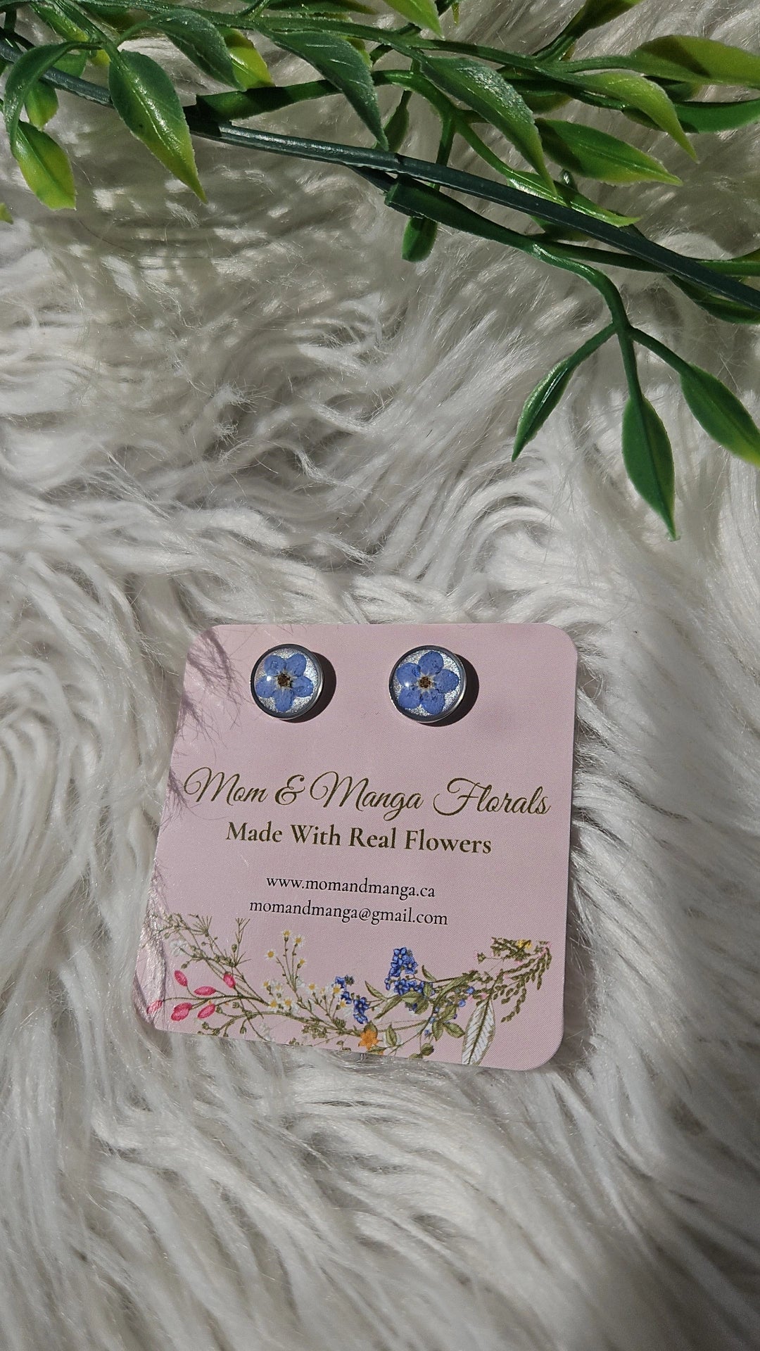 Forget-me-not Silver Stud